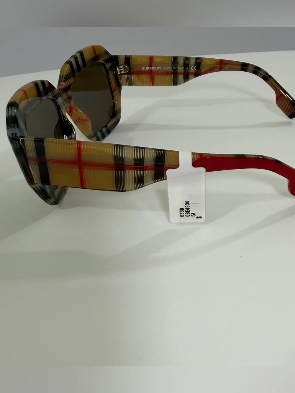 Burberry Myrtle BE4334 Vintage Check Square Sunglasses | NWT
